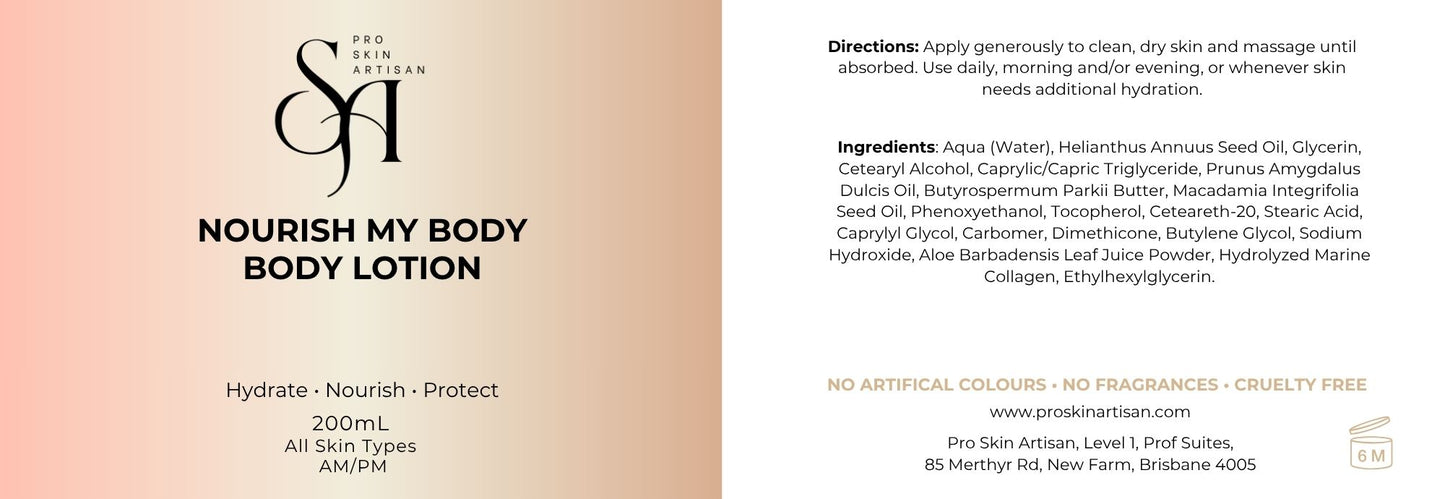 Nourish My Body - 200ml Body Lotion